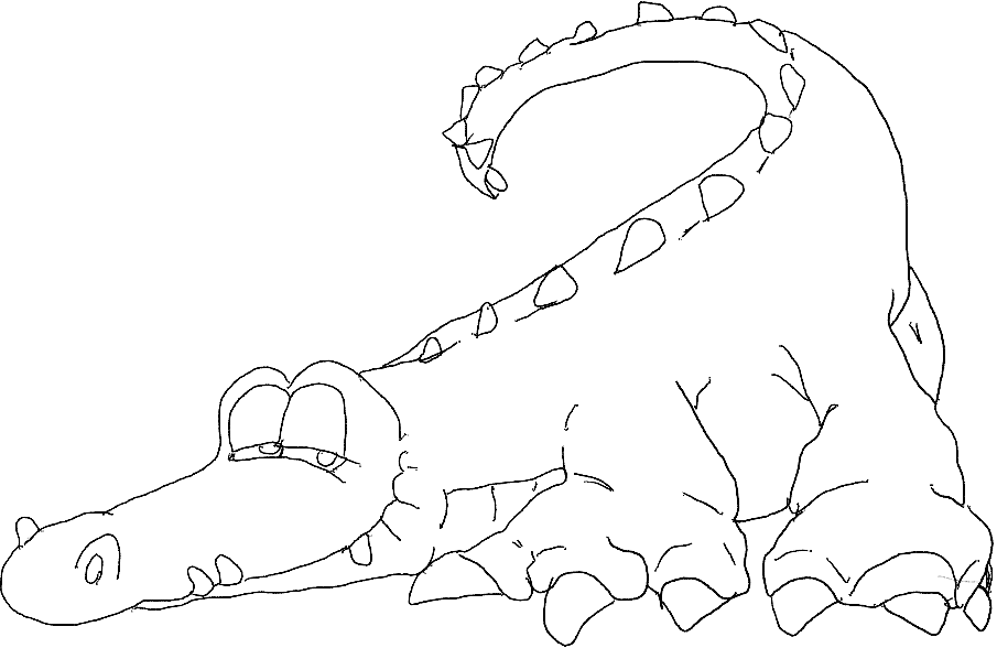desene de colorat aligator